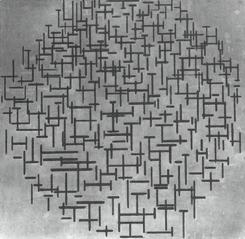 Composição em linha - Piet Mondrian