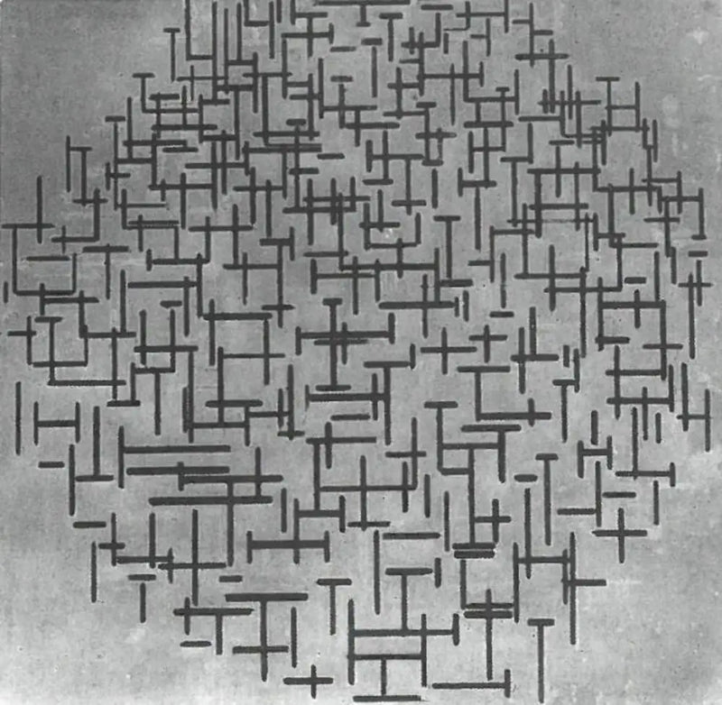 Composição em linha - Piet Mondrian