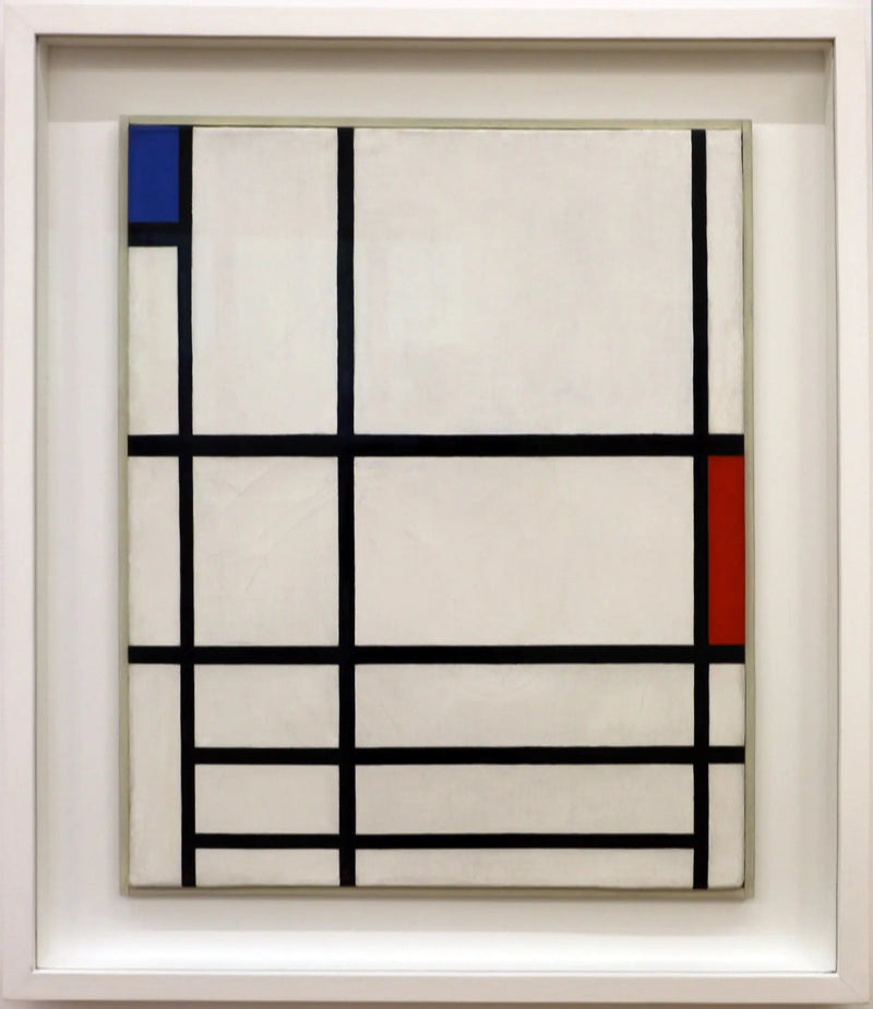 Composição em vermelho, azul e branco II - Piet Mondrian