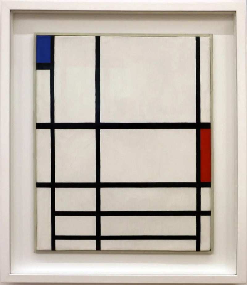 Composição em vermelho, azul e branco II - Piet Mondrian