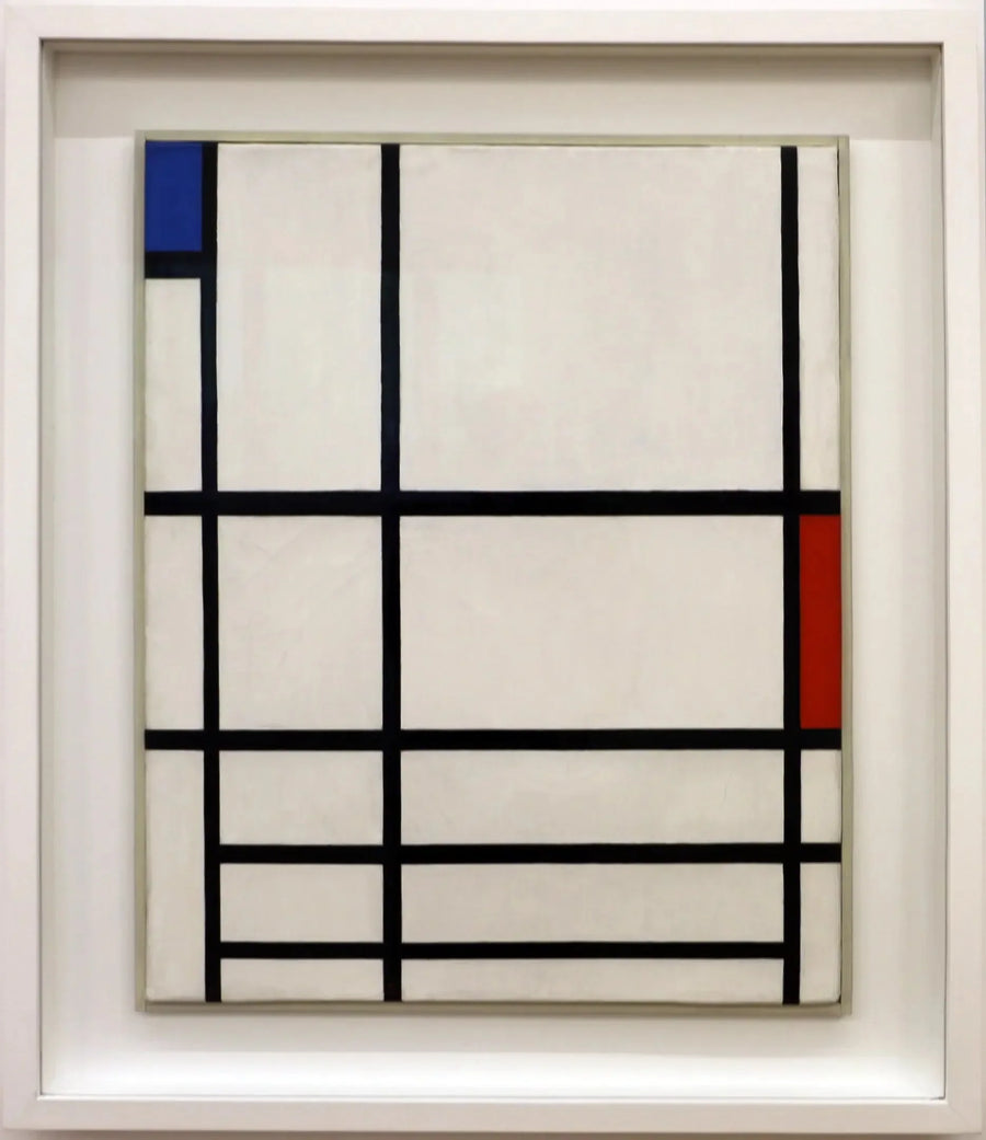 Composição em vermelho, azul e branco II - Piet Mondrian