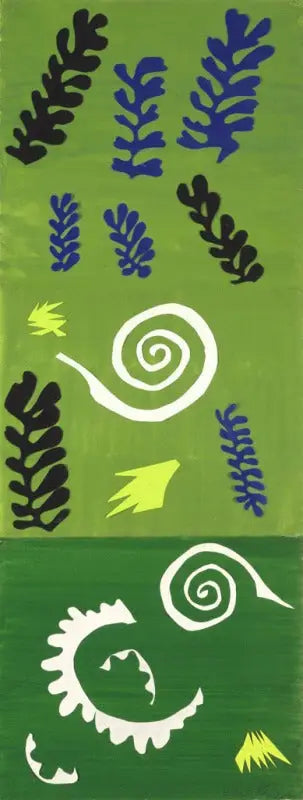 Composição fundo verde - Henri Matisse