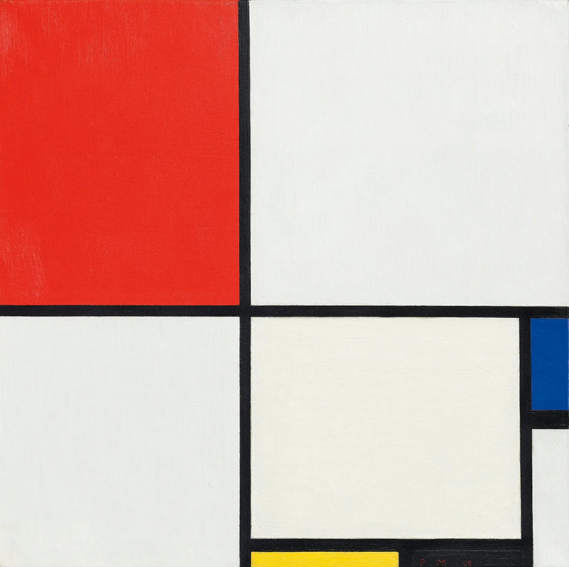 Composição III com vermelho, azul, amarelo e preto - Piet Mondrian