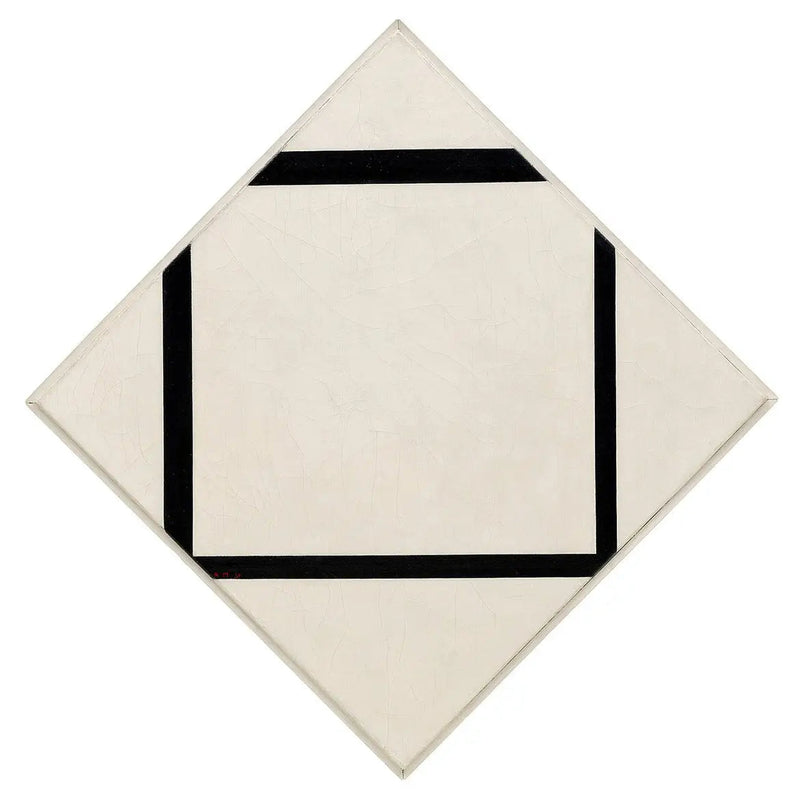 Composição n° 1: Losango com quatro linhas - Piet Mondrian
