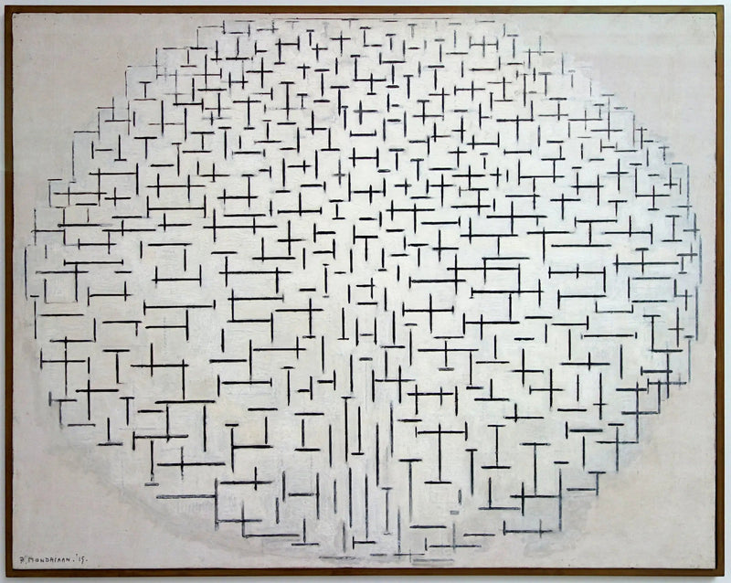 Composição n°10 (Cais e Oceano) - Piet Mondrian
