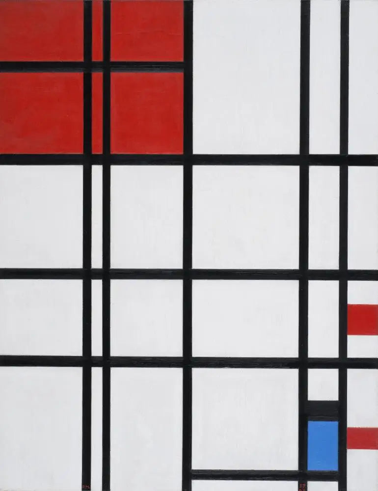 Composição n° 7 - Piet Mondrian