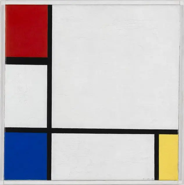 Composição n° IV, com vermelho, azul e amarelo - Piet Mondrian