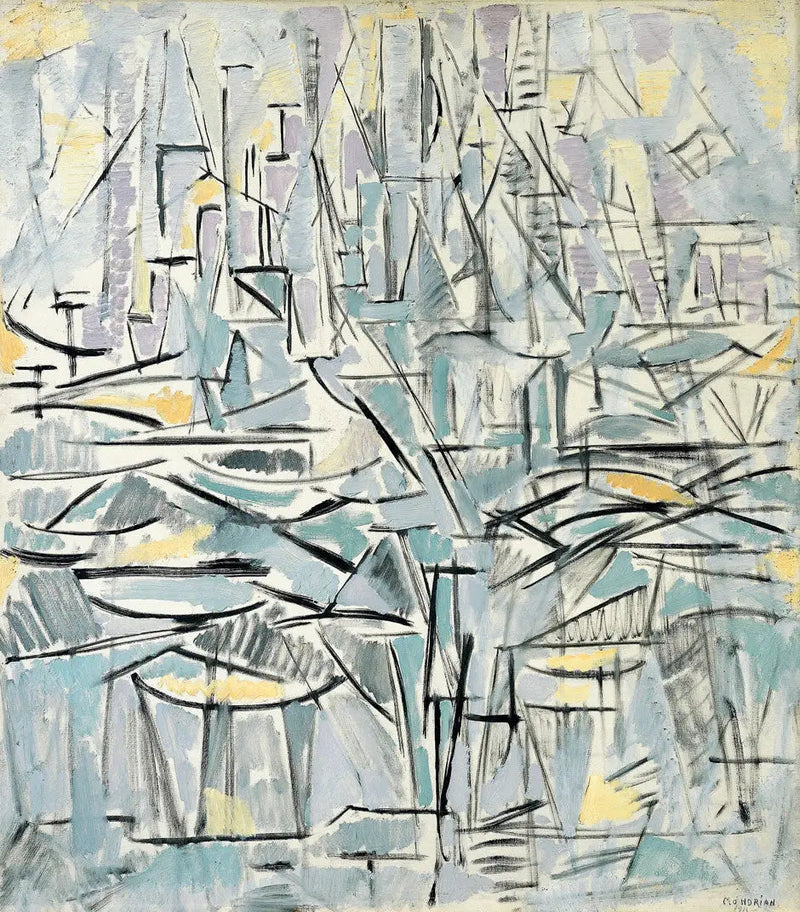 Composição n° XVI, Composição 1 (Árvores) - Piet Mondrian
