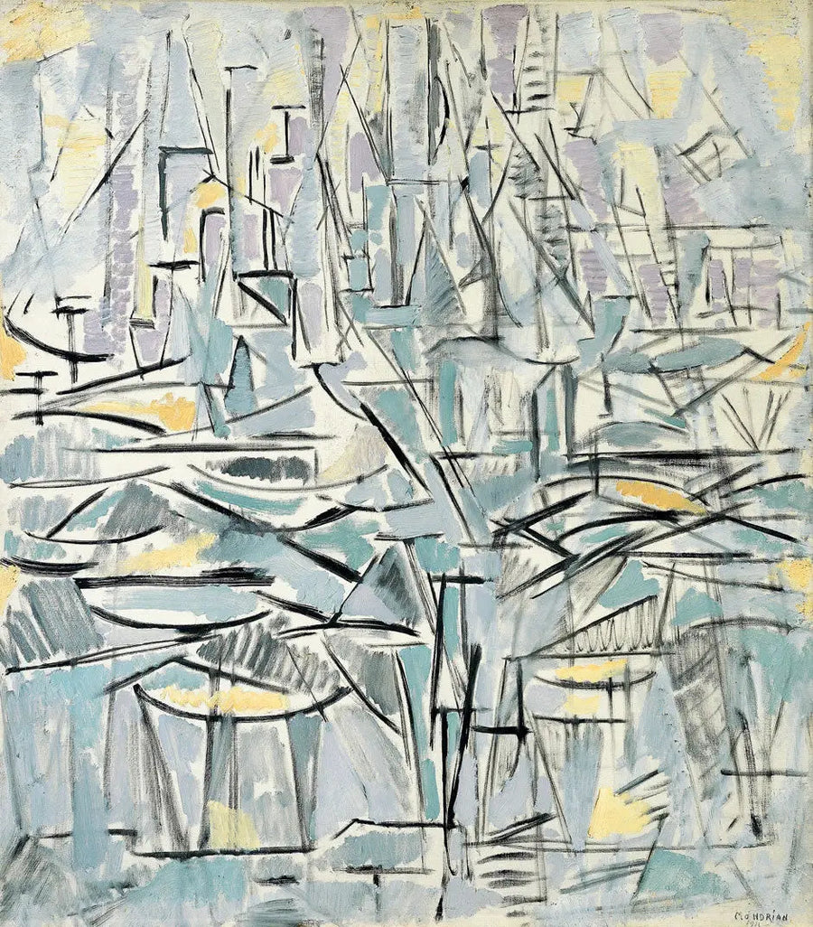 Composição n° XVI, Composição 1 (Árvores) - Piet Mondrian
