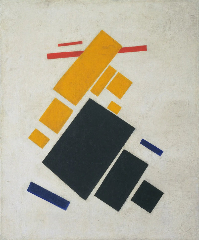 Composição suprematista: Avião em voo - Kazimir Malevich