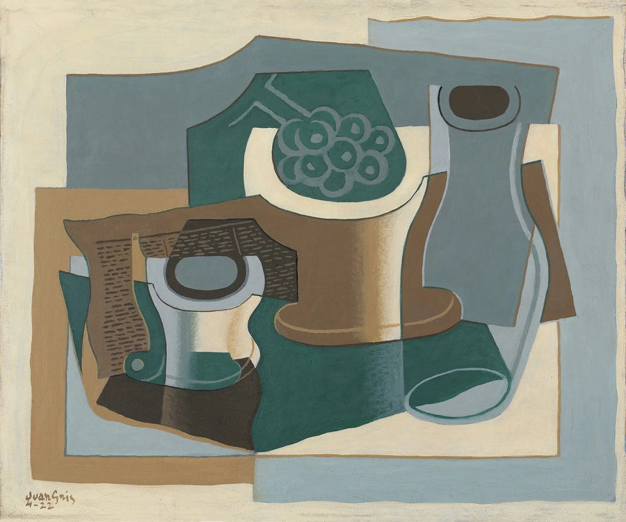 Travessa e garrafa - Juan Gris