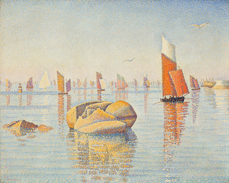 Concarneau. Calma da Manhã. Op. 219 (Larghetto) - Paul Signac