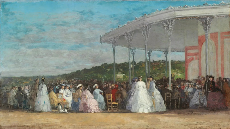 Concerto no Casino de Deauville - Eugène Boudin