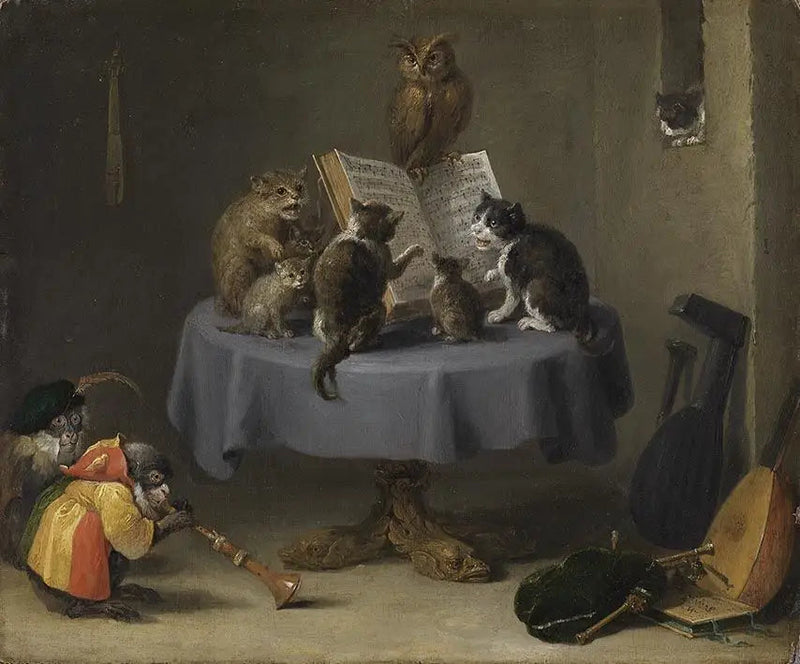 Concerto de Gatos - David Teniers, o Jovem