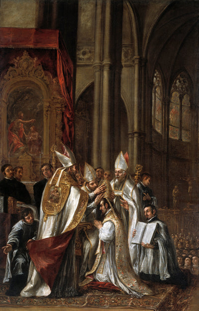 Consécration de saint Ambroise comme évêque - Juan de Valdés Leal - Alpha Reproduction