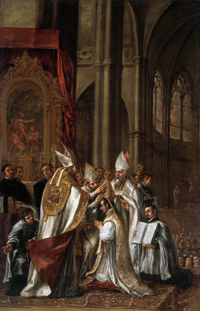 Consagração de Santo Ambrósio como bispo - Juan de Valdés Leal