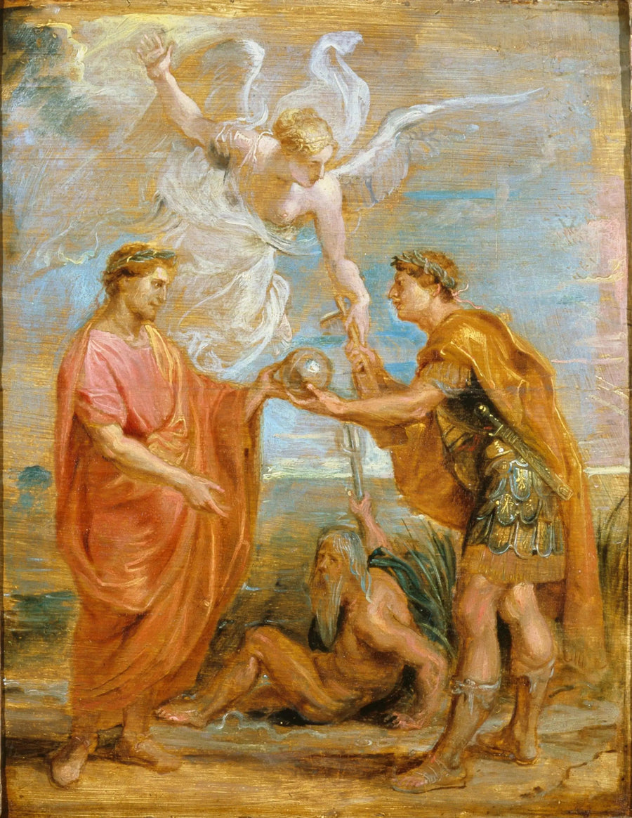 Constance nomeia Constantin como seu sucessor - Peter Paul Rubens