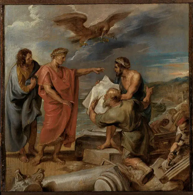 Constantino liderando a construção de Constantinopla - Peter Paul Rubens