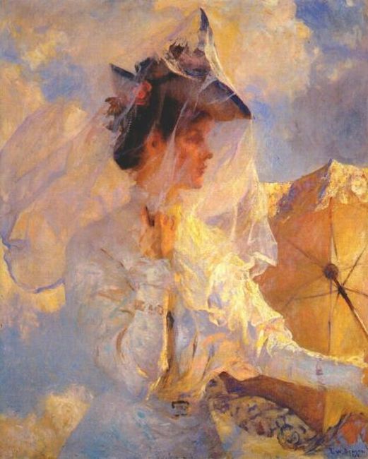 Contra o céu - Frank Weston Benson