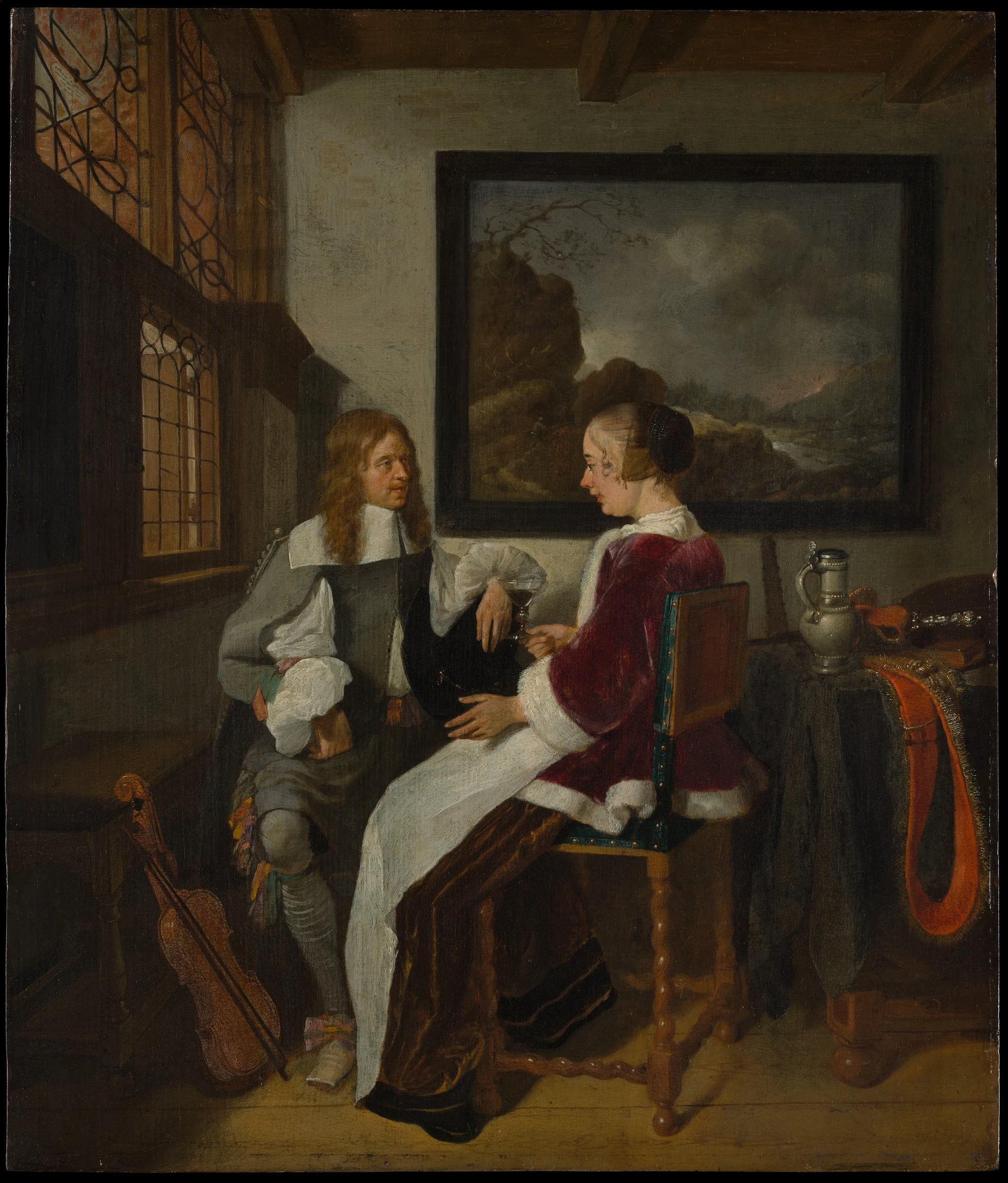 Conversation sentimentale - Quirijn van Brekelenkam