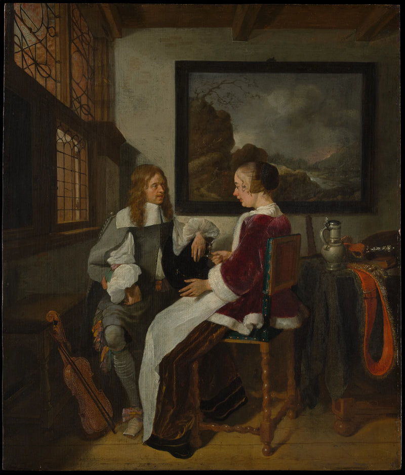 Conversation sentimentale - Quirijn van Brekelenkam