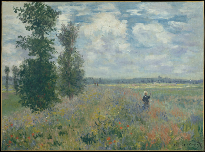 Campos de papoula perto de Argenteuil W380 - Claude Monet