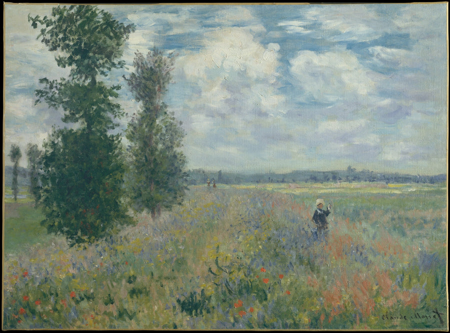 Campos de papoula perto de Argenteuil W380 - Claude Monet