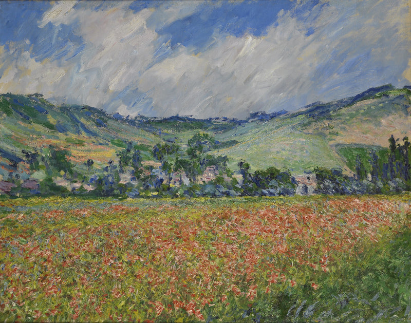 Campo de papoulas, arredores de Giverny W999 - Claude Monet