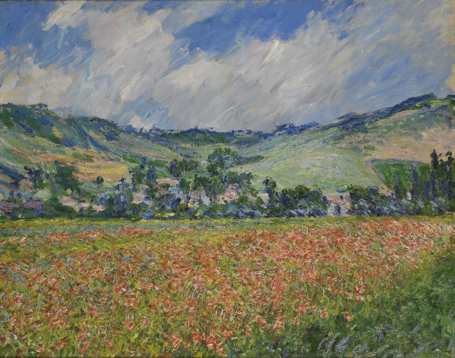 Campo de papoulas, arredores de Giverny W999 - Claude Monet