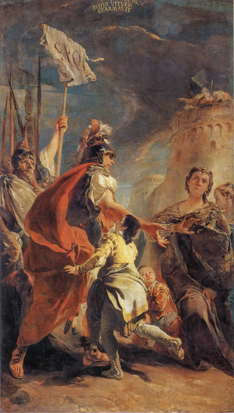 Coriolano nas paredes de Roma - Giovanni Battista Tiepolo