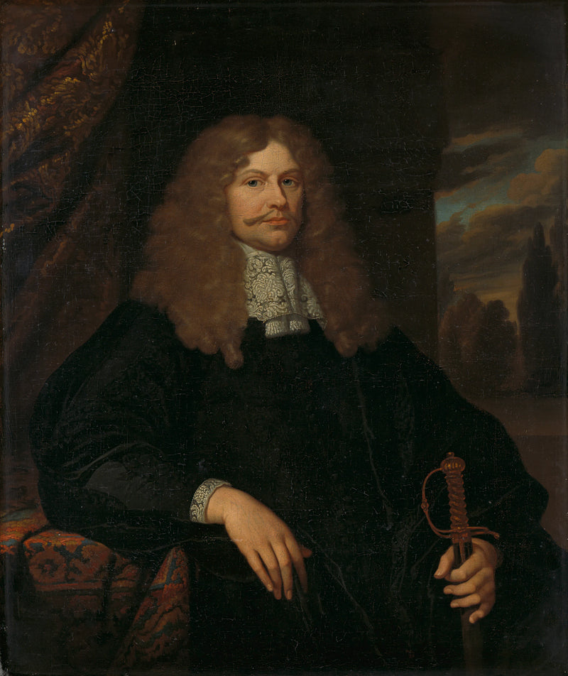 Cornelis Backer (1633-81). Conseiller, échevin et colonel des citoyens d'Amsterdam - Caspar Netscher