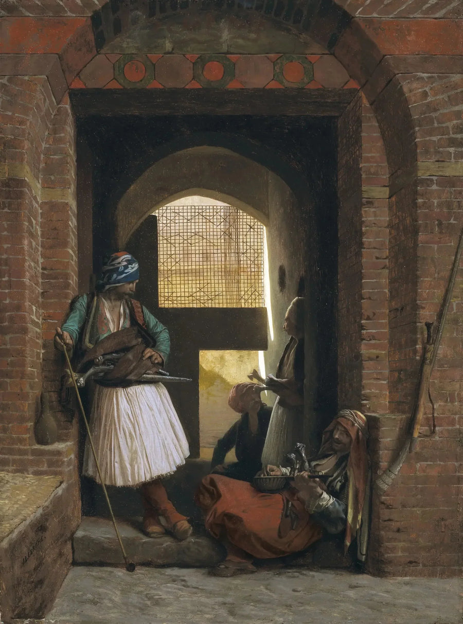Corpo de guarda de arnautes no Cairo - Jean-Léon Gérôme
