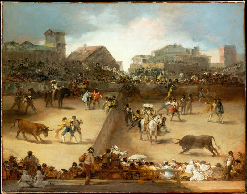 Corrida na arena dividida - Francisco de Goya