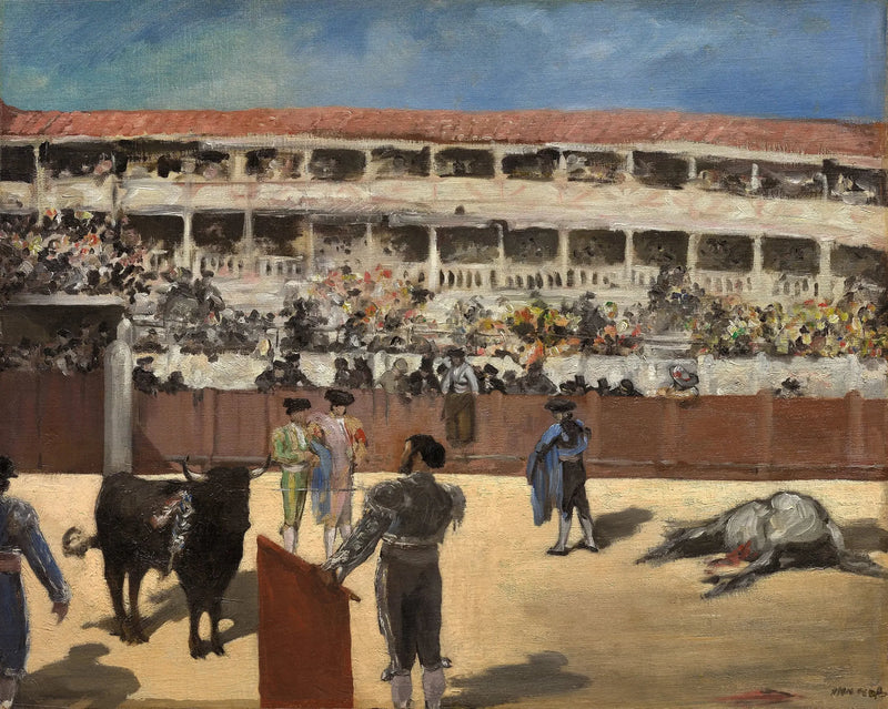 Corrida: a morte do touro - Édouard Manet