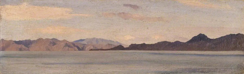 Costa da Ásia Menor vista de Rodes - Frederic Leighton