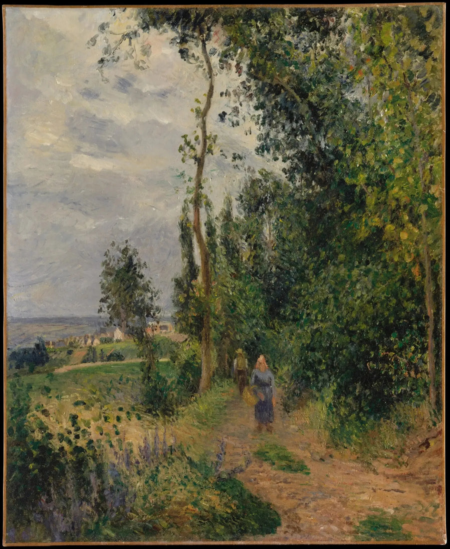 Costa das Groouettes, perto de Pontoise - Camille Pissarro