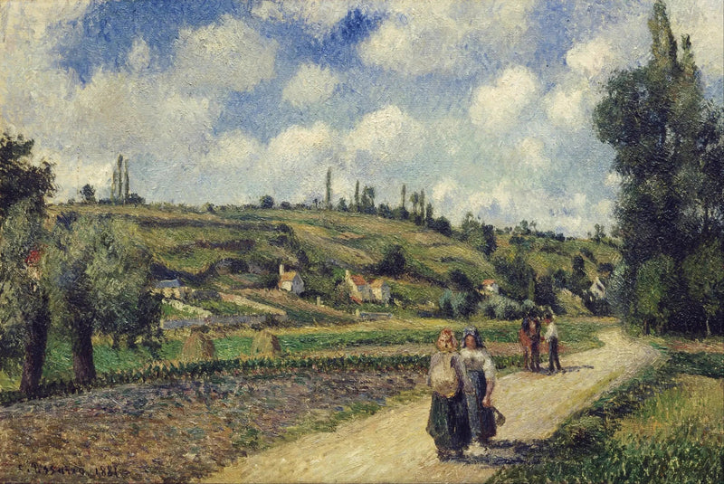 Costa do Valhermeil, Auvers-sur-Oise - Camille Pissarro