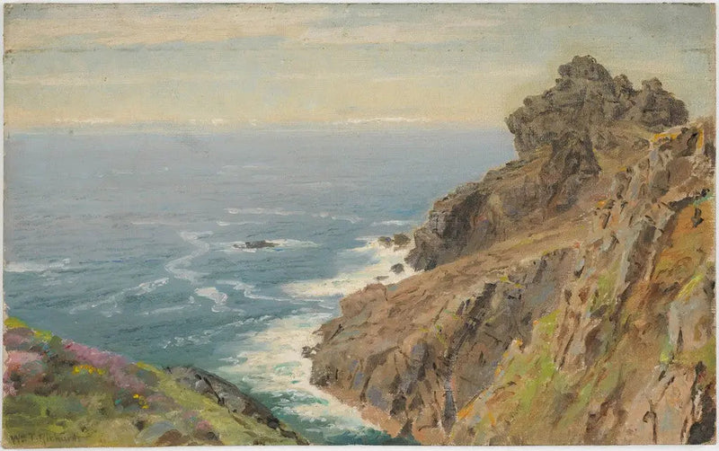 Costa perto de Boscastle, Cornualha - William Trost Richards