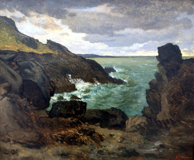 Costa rochosa em Gréville - Jean-François Millet
