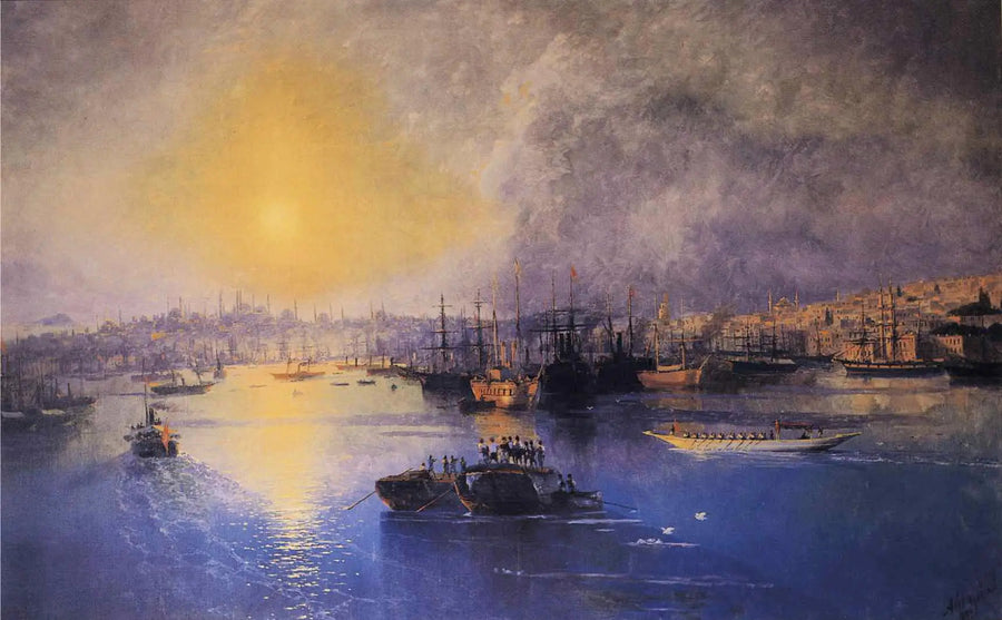Pôr do sol em Constantinopla - Ivan Aivazovsky