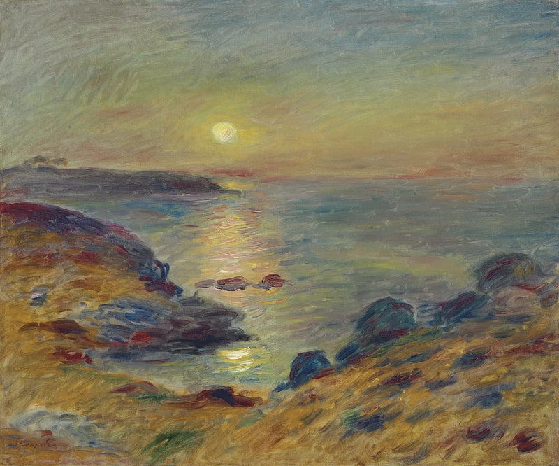 Pôr do sol em Douarnenez - Pierre-Auguste Renoir