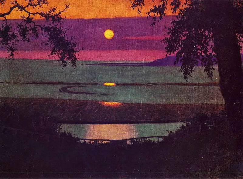 Pôr do sol em Grasse - Félix Vallotton