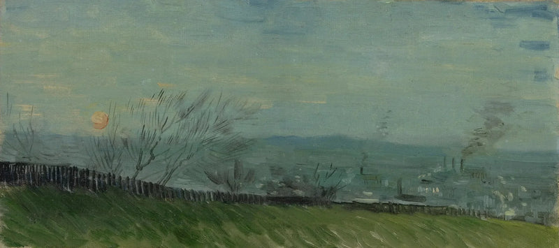 Pôr do sol em Montmartre - Vincent van Gogh
