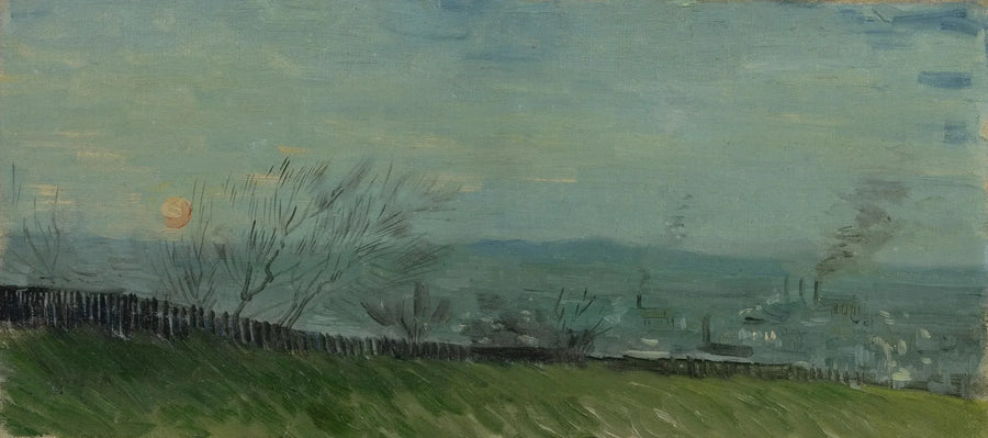Pôr do sol em Montmartre - Vincent van Gogh