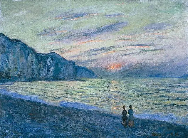Pôr do sol em Pourville - Claude Monet