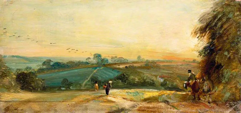 Pôr do sol de outono - John Constable