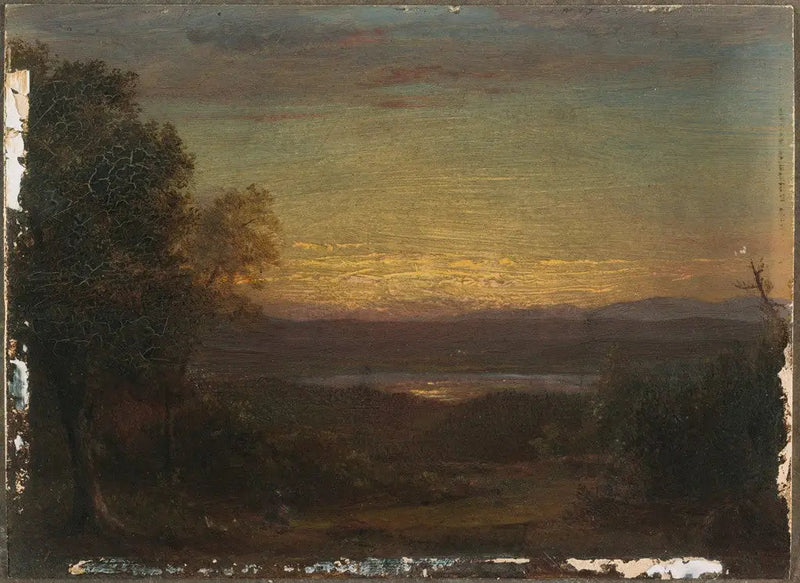 Pôr do sol visto de Olana - Frederic Edwin Church