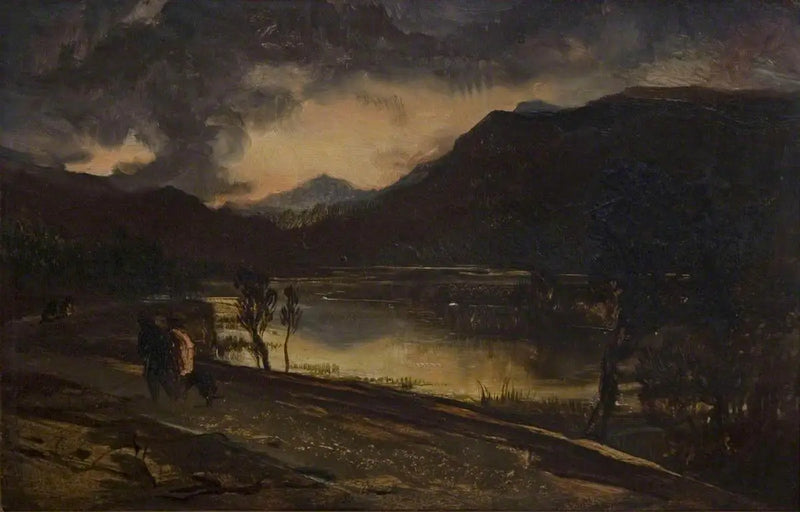 Pôr do sol na Escócia - Edwin Henry Landseer