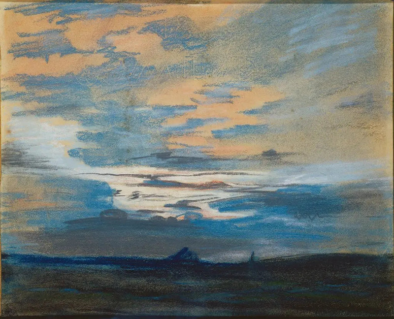 Pôr do sol - Eugène Delacroix