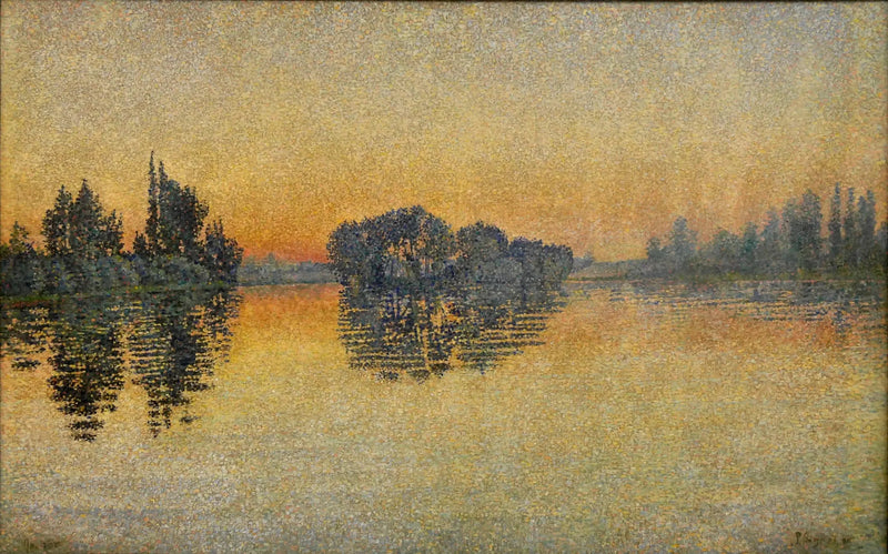 Pôr do sol, Herblay, Opus 206 - Paul Signac